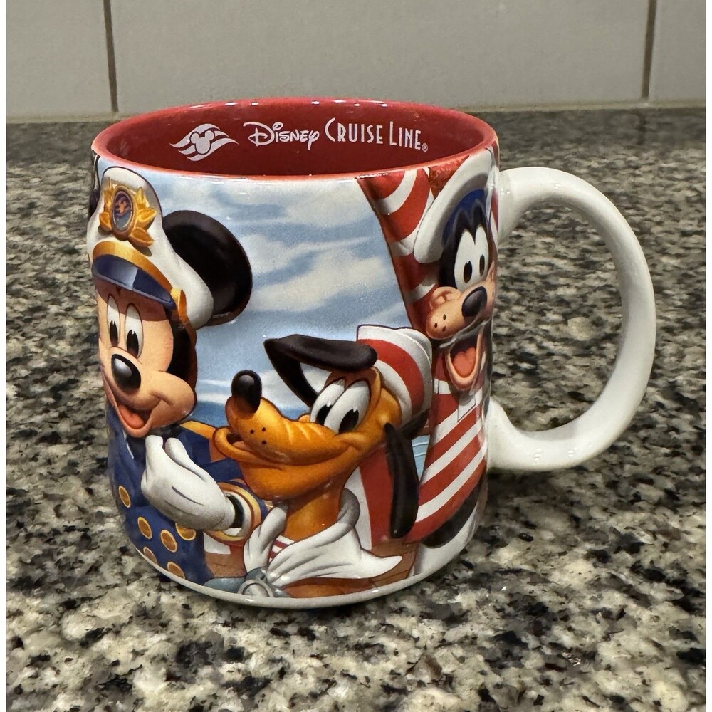 DISNEY Cruise Mickey Mini Mouse Donald duck goofy Pluto # 1 Fan MUG COFFEE 3D